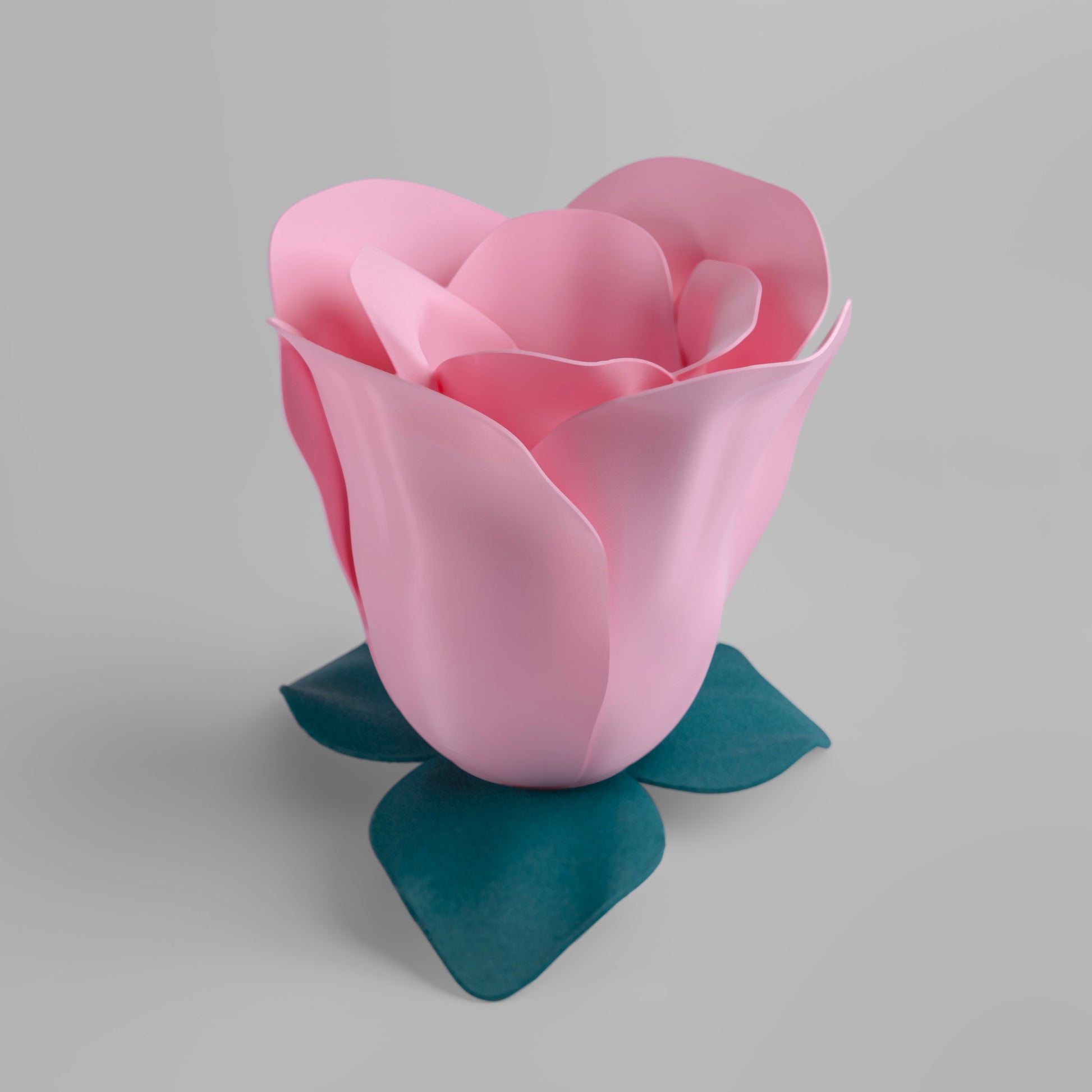 Sozori Pink Rose Aura Lamp for unique bedroom accent lighting with delicate petal design