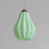 Sozori unique decorative hanging lamp in pastel green with a textured design