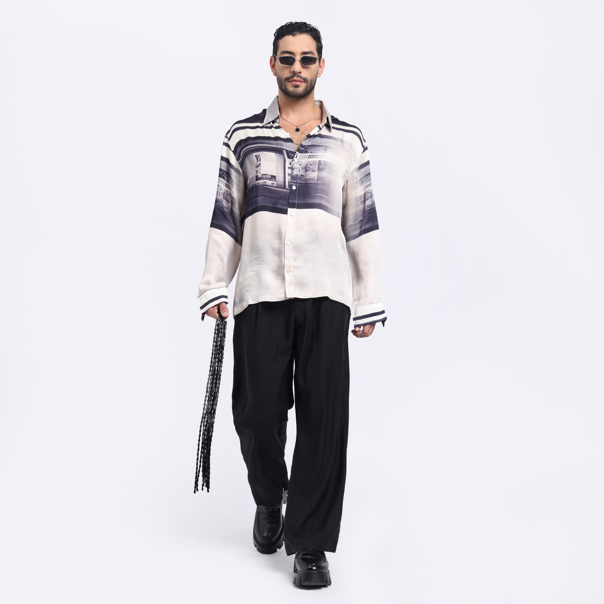 Stylera unique graphic long sleeve shirt featuring a stylish design, perfect for casual occasions.