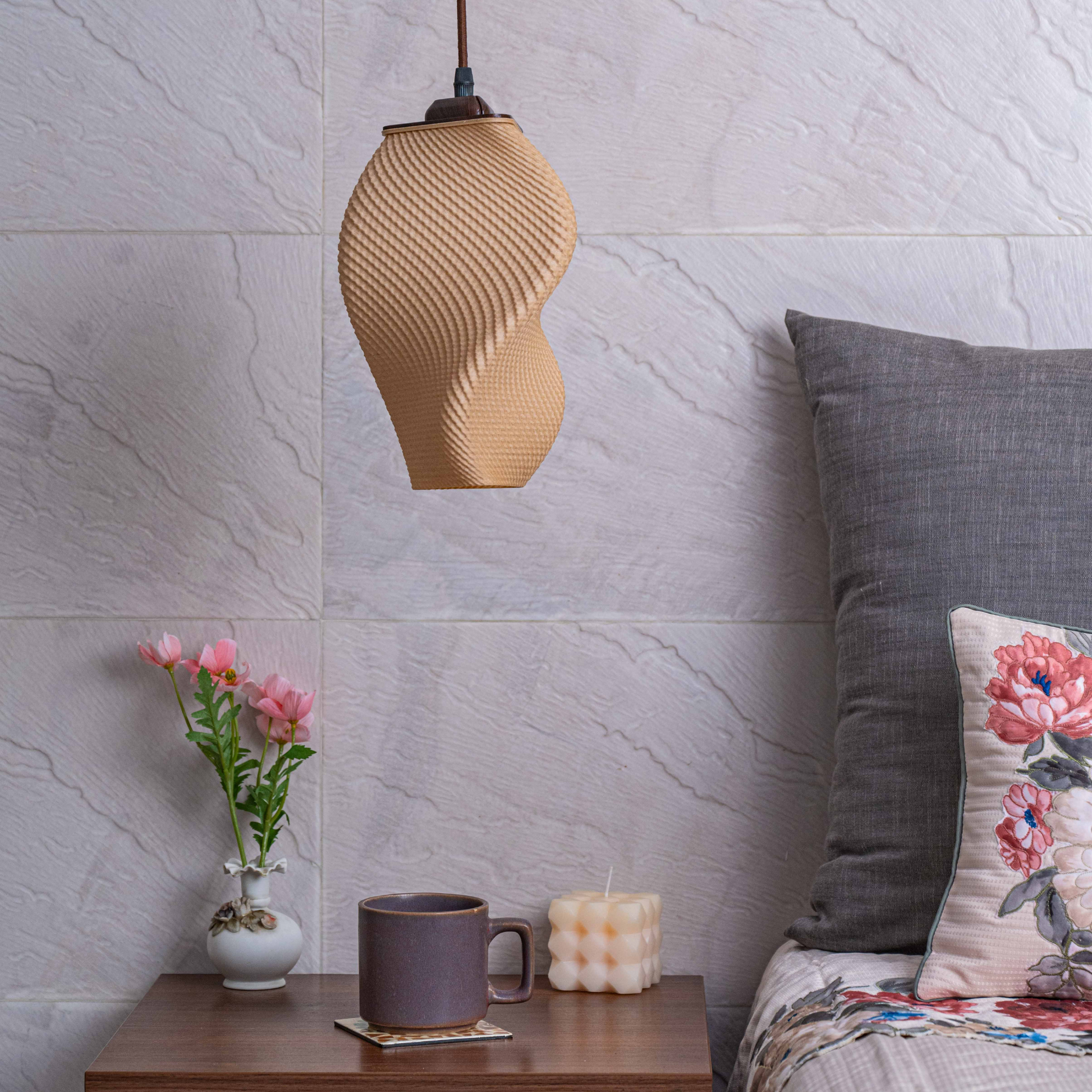 Sozori unique home decor lamps with a modern design illuminating a cozy living space