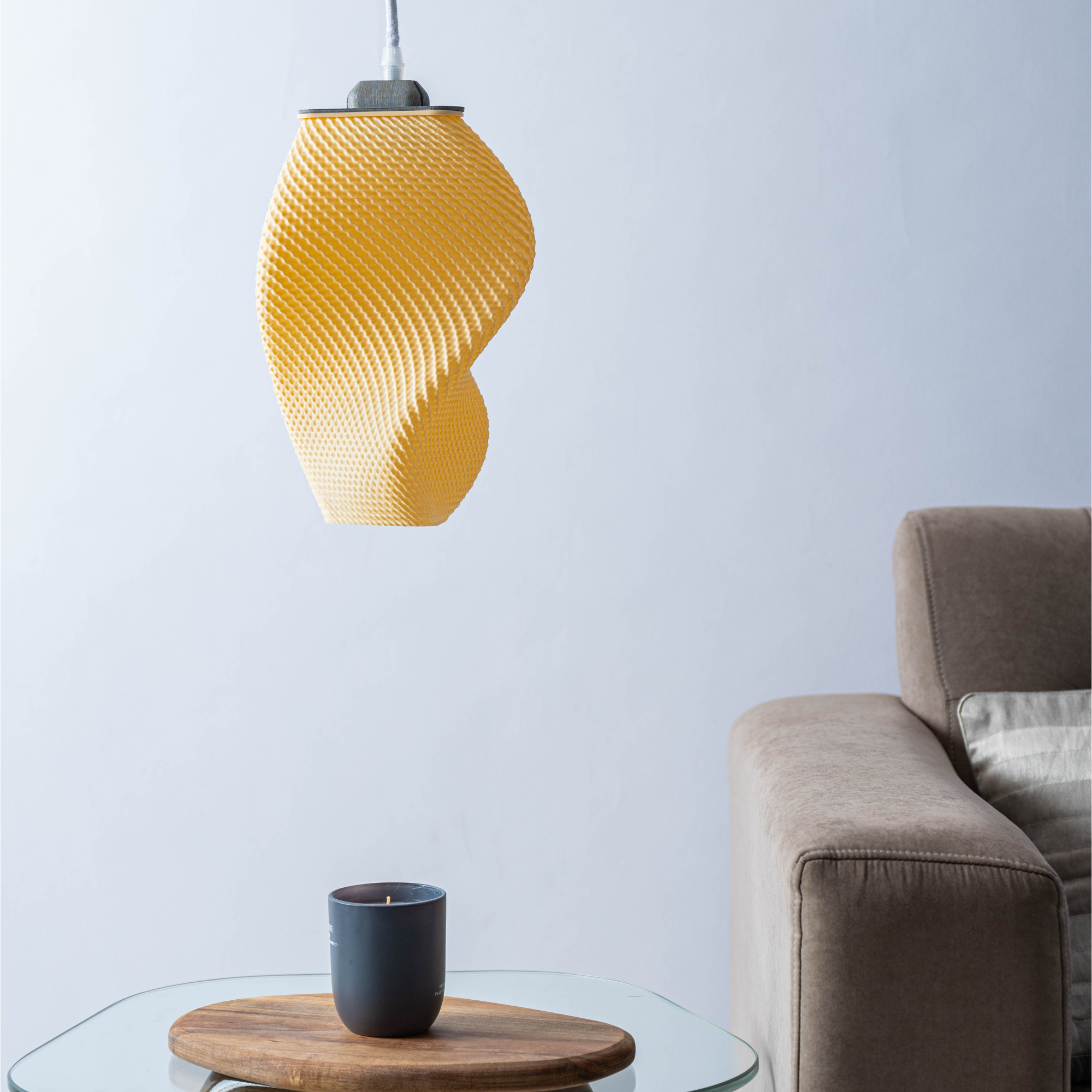 Sozori Premier Unique Home Decor Lamps with Modern Swirl Design, Perfect for Living Spaces