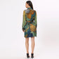 Stylera Long Shirt with Unique Printed Dress for Women featuring vibrant colors in abstract design