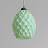 Sozori Unique Statement Ceiling Lamp in Pastel Green with a Textured Design
