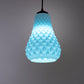 Sozori unique textured hanging lamp in blue with a modern design for stylish lighting