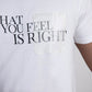 Stylera white slim fit T shirt with black chest print and left transparent pocket stylish skinny tee with transparent pocket