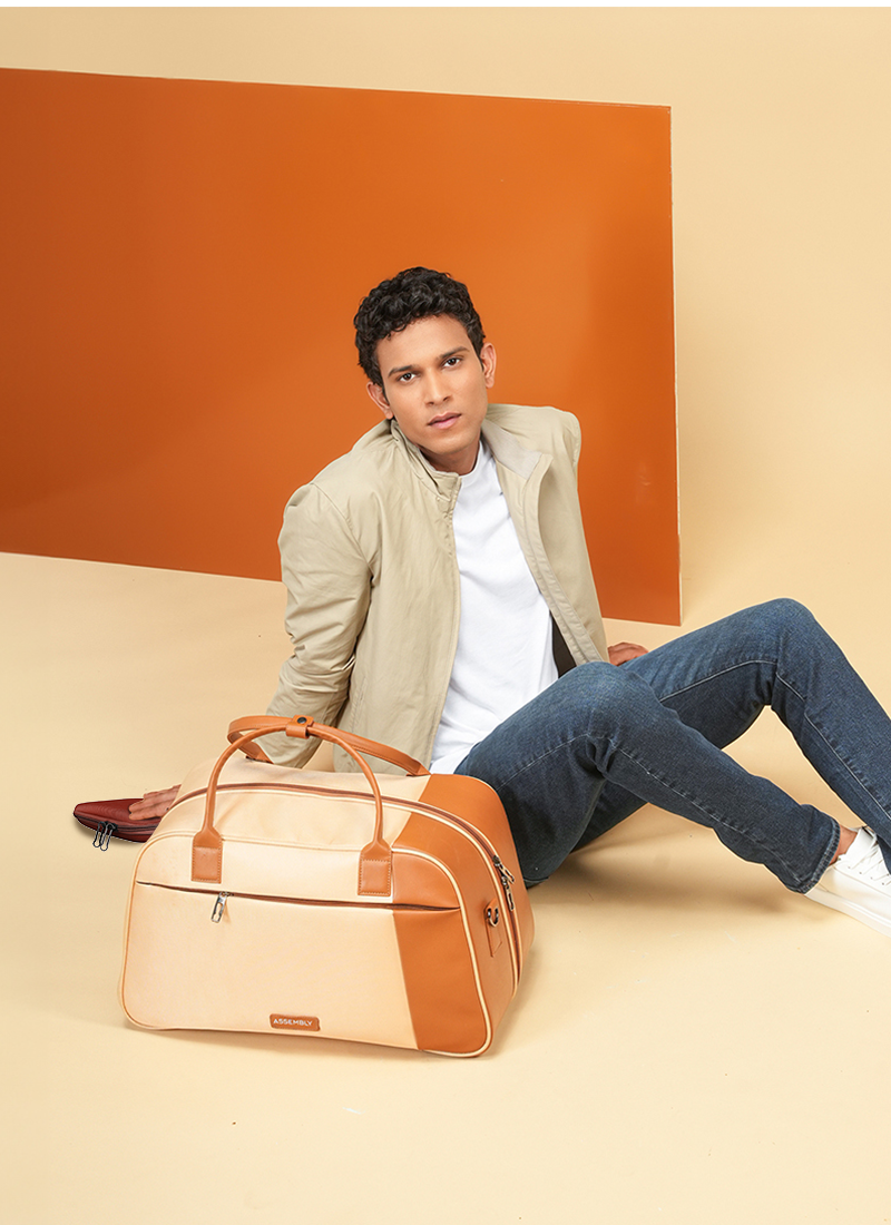 City Explorer Combo | Beige | Duffle+TechKit+Packing Cube