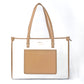 Stylera vanilla taupe box tote bag with spacious design and stylish accents