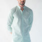 Pinstripe linen Bali green Shirt