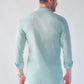 Pinstripe linen Bali green Shirt