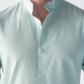 Pinstripe linen Bali green Shirt