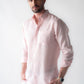100% Linen Soft Touch in Pearl Pink Shirt