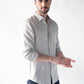 100% Linen Soft Touch Fog Grey Shirt