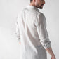 100% Linen Soft Touch Fog Grey Shirt