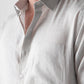 100% Linen Soft Touch Fog Grey Shirt
