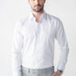 CheckMate Giza Satin Classic white Shirt