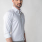 CheckMate Giza Satin Classic white Shirt