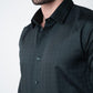 CheckMate Giza Satin Rainforest Olive Shirt