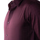 CheckMate Giza Satin Dark Wine Shirt