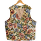 Stylera women's floral statement vest vintage tapestry v neck sleeveless vest with multicolor rose pattern for layering
