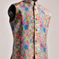 Colorful Stylera wedding party floral bandi jacket with vibrant floral pattern and mandarin collar