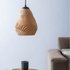 Sozori Premier White Sculptural Hanging Light with Unique Wavy Texture for Modern Interiors
