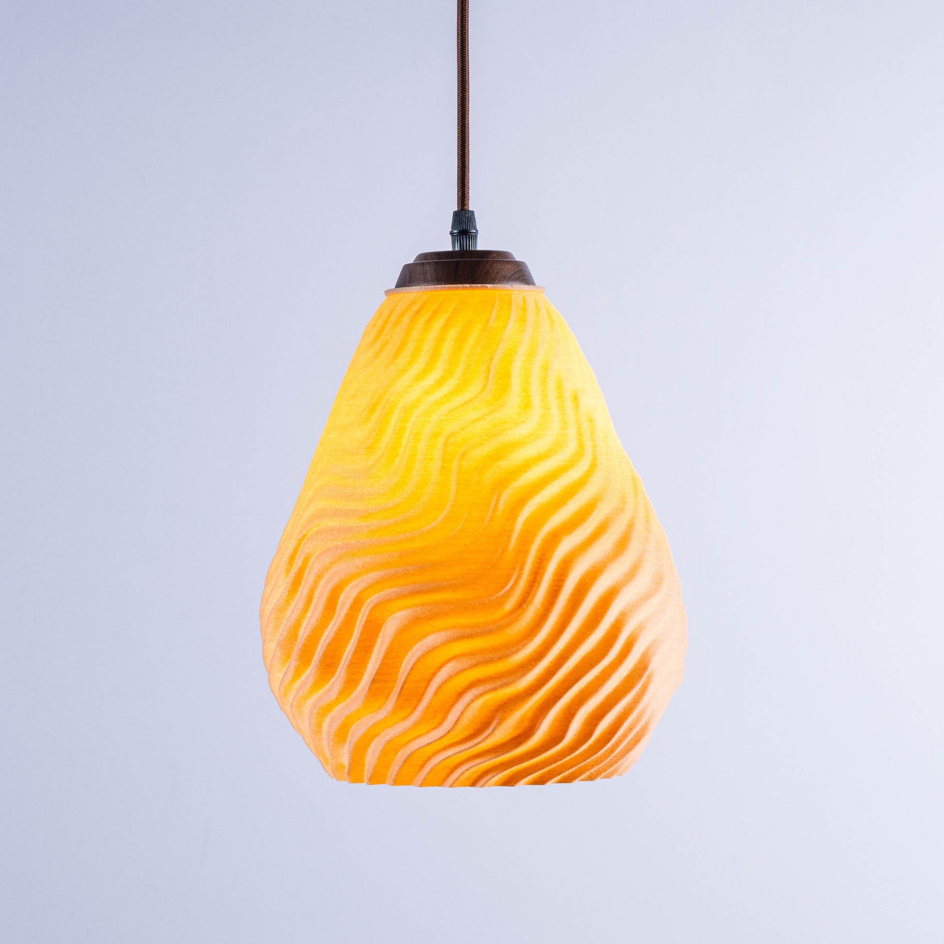 Unique sozori premier white sculptural hanging light with wavy design for modern decor