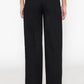 Stylera women's black wide leg trousers shown from the back with a relaxed fit and high waist