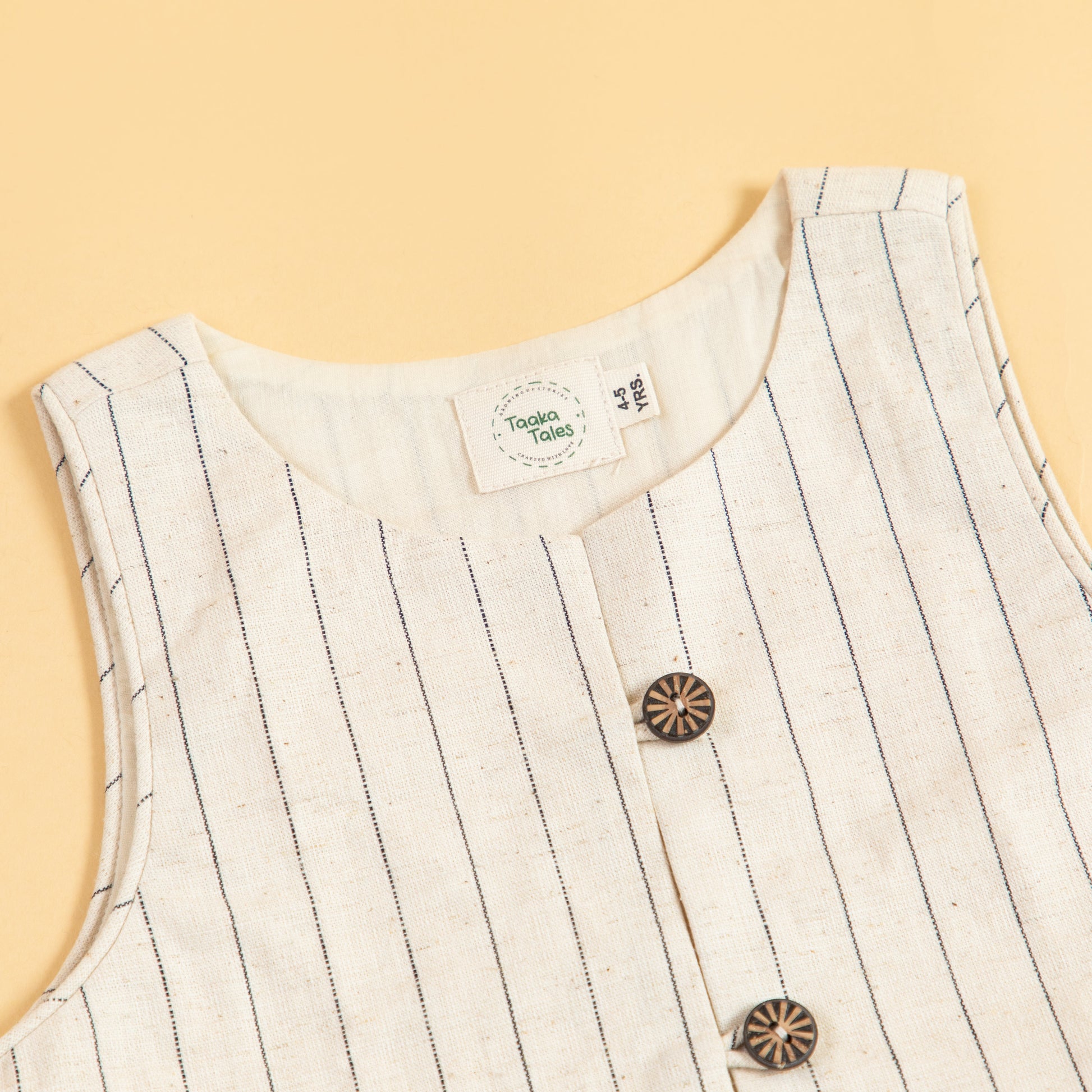 Stylera Women's Fashion Waistcoat with Striped Design and Button Closure for Stylish Outfits