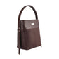 Brown women's leather shoulder bag by Stylera with stylish design and spacious pockets