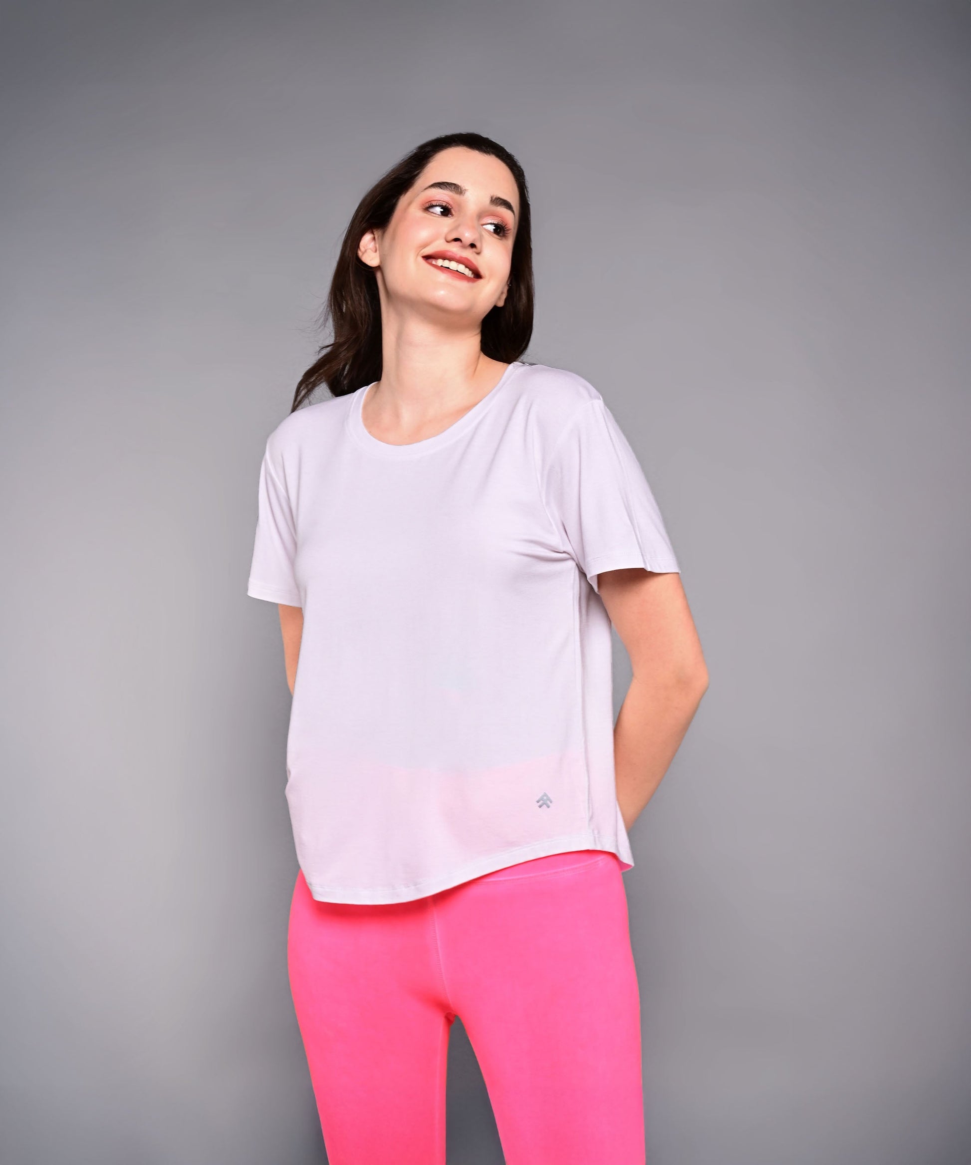 Light purple women's Pilates exercise top by Stylera, perfect for workouts and leisure.