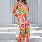 Stylera women’s tropical print co-ord set in vibrant colors featuring a floral design