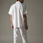 Men’s White Linen Co-ords set Breathable & Stylish Two-Piece Outfit - Adam Spirit